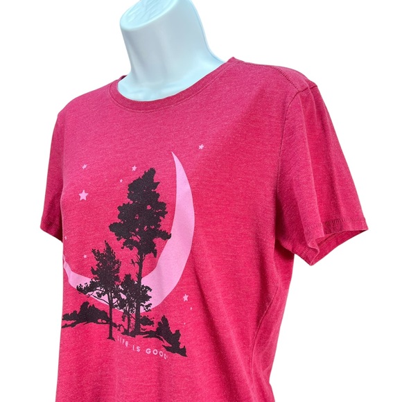 Life Is Good | Women’s Medium | Graphic Heather Pink Short Sleeve T-Shirt - Picture 9 of 9